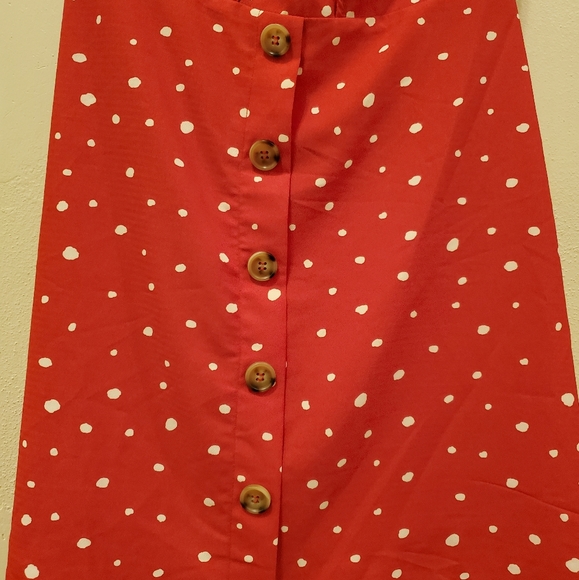 Summer Time Red Polkadot Dress - Picture 2 of 5